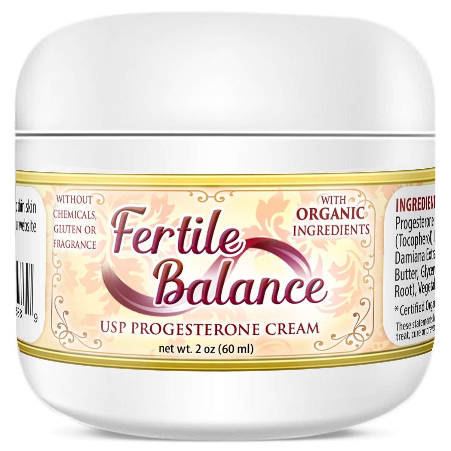 Fertile Balance Bioidentical Progesterone Cream 2 oz ...
