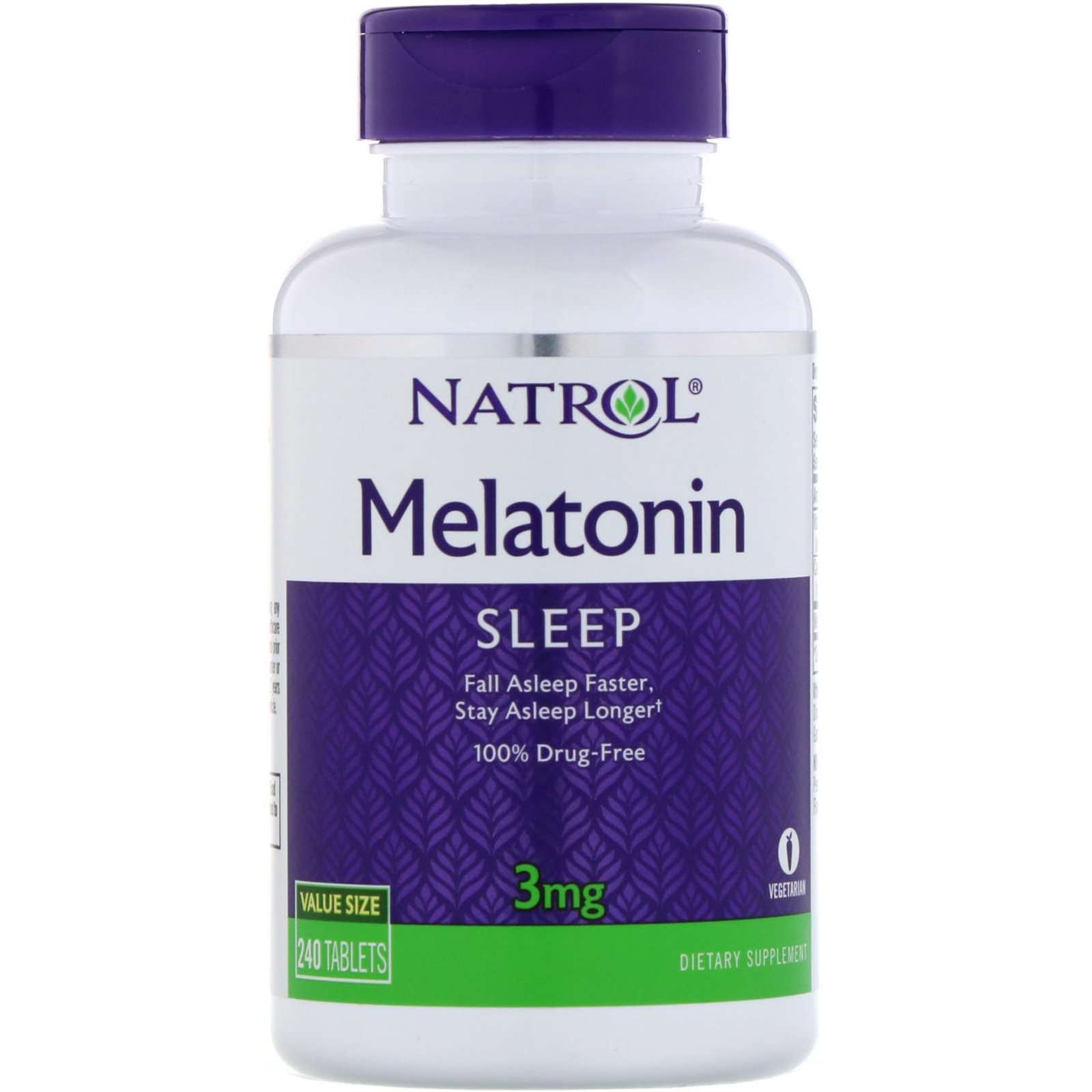 Natrol, Melatonin, 3 mg, 240 Tablets