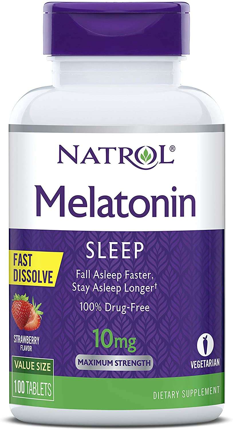 Natrol Melatonin Fast Dissolve Tablets, Helps You Fall ...