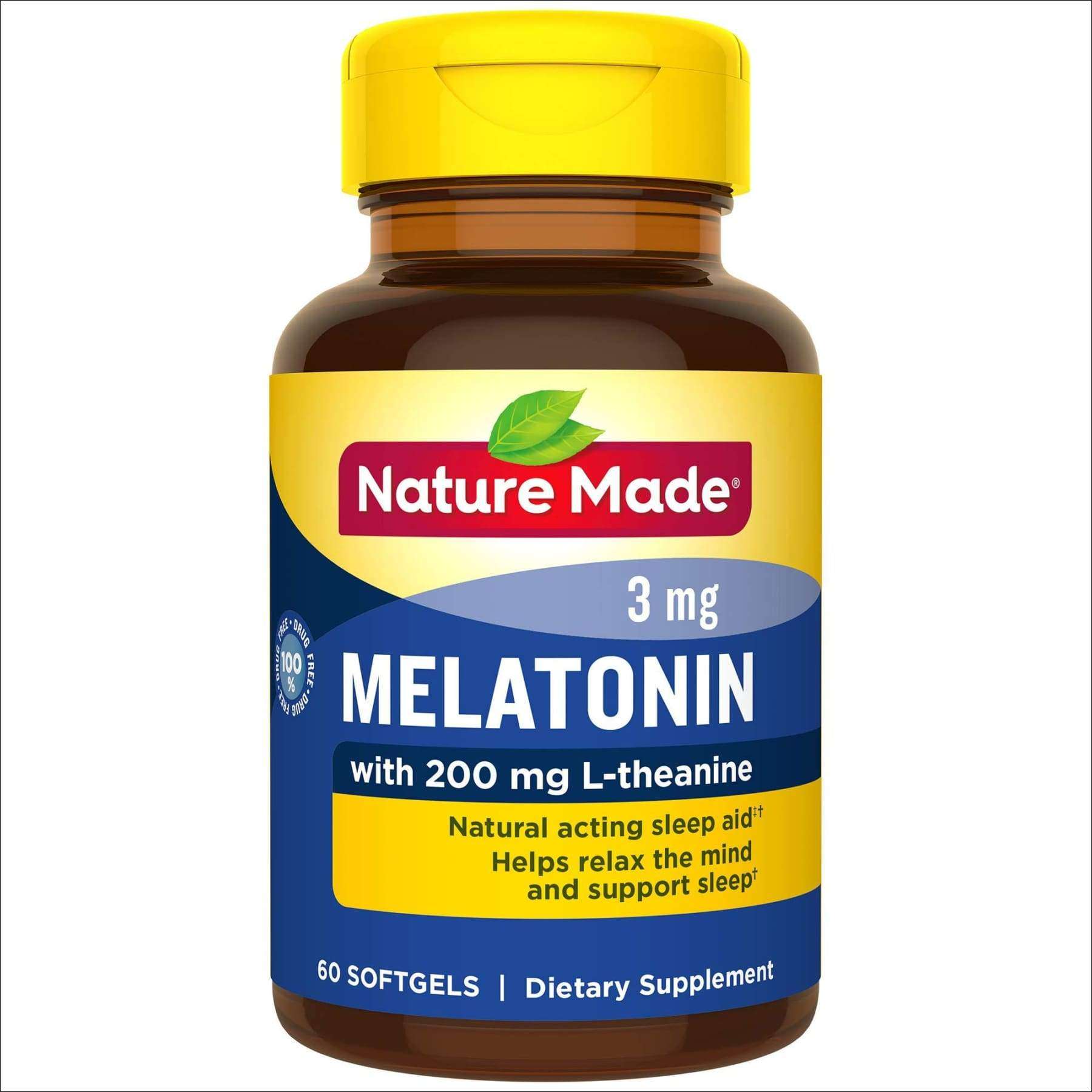 Nature Made Melatonin 3 mg with 200 mg L