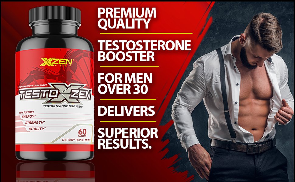 Testosterone Booster TESTOXZEN for Men, Stronger Natural ...